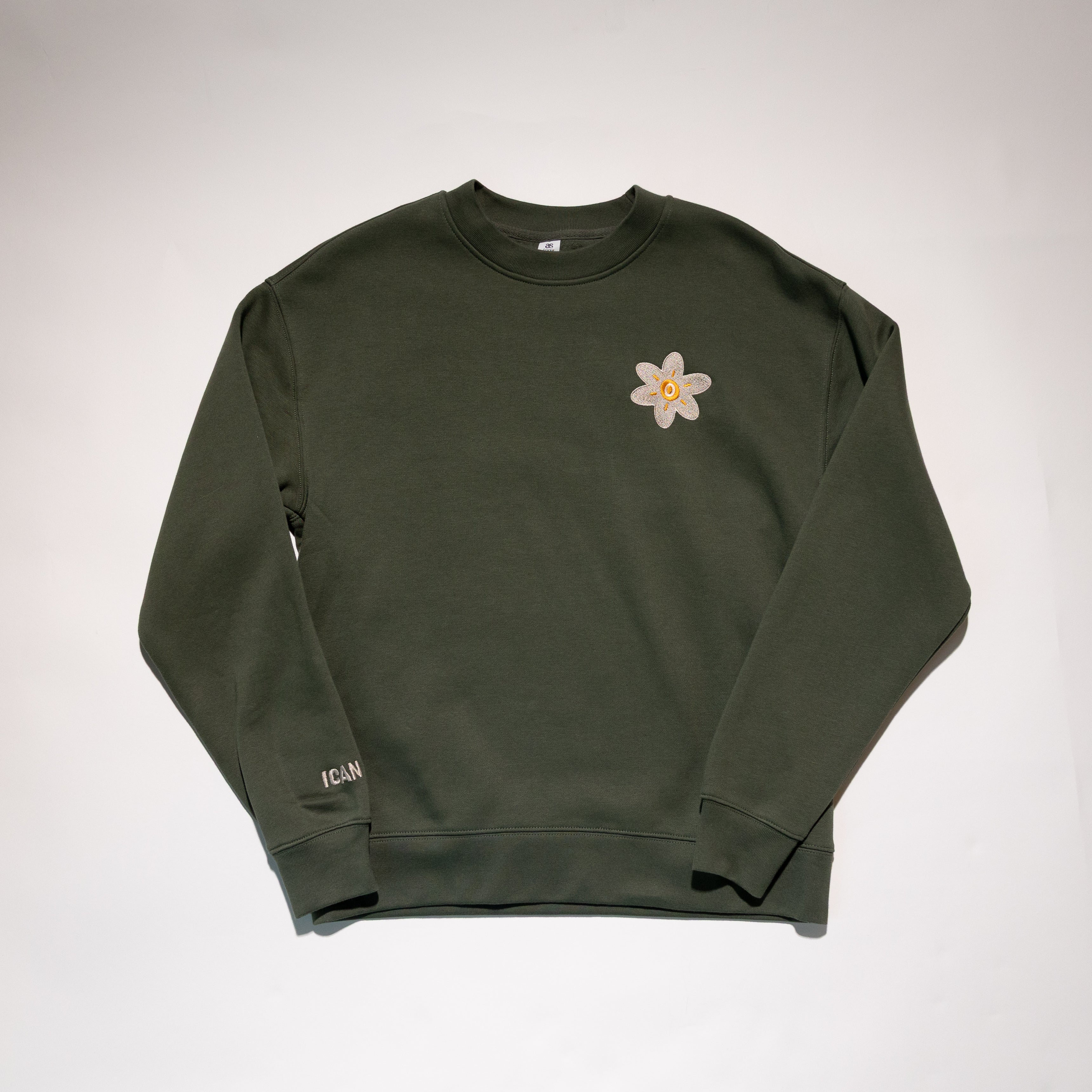 Floral Embroidered Crewneck