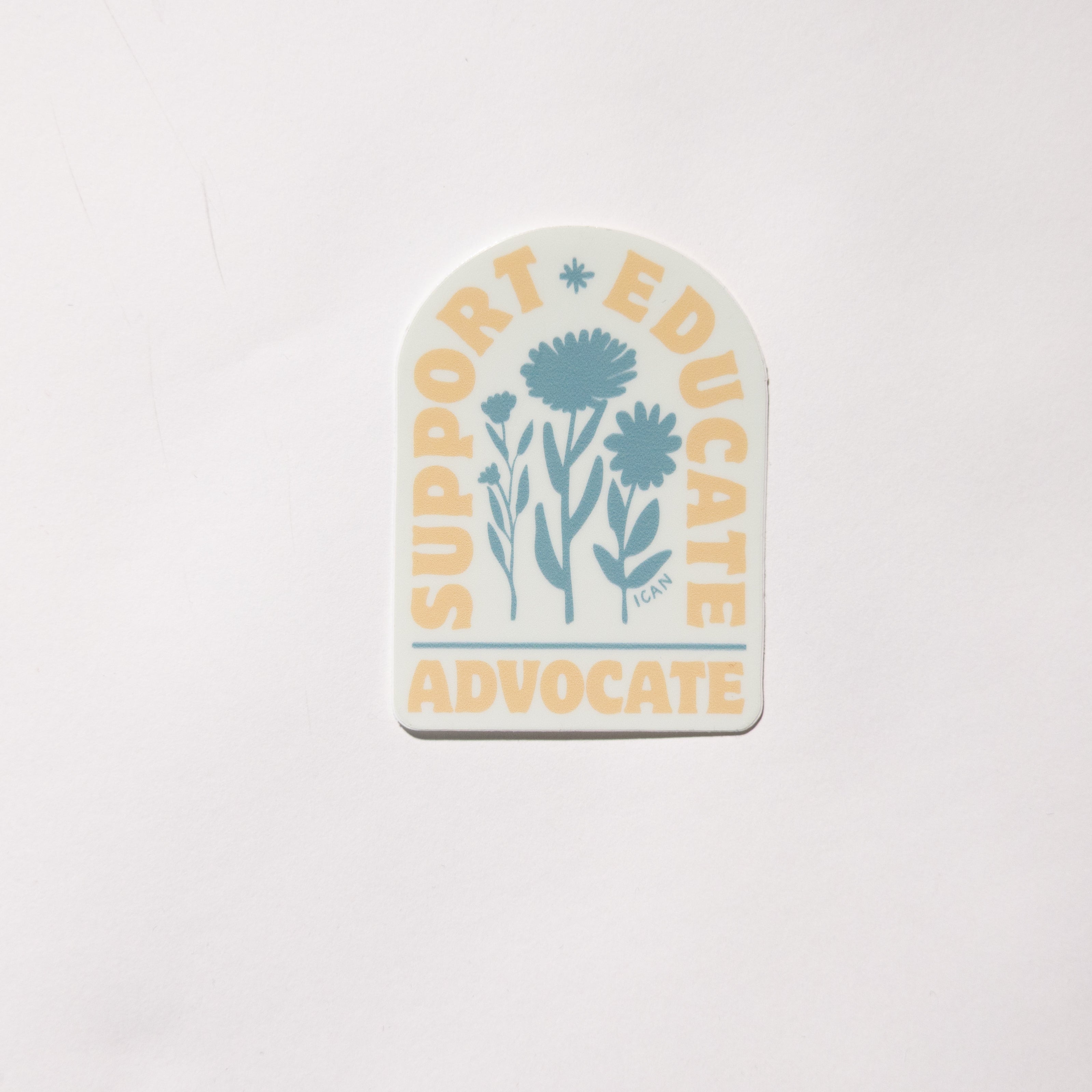 Support Educate Advocate Sticker