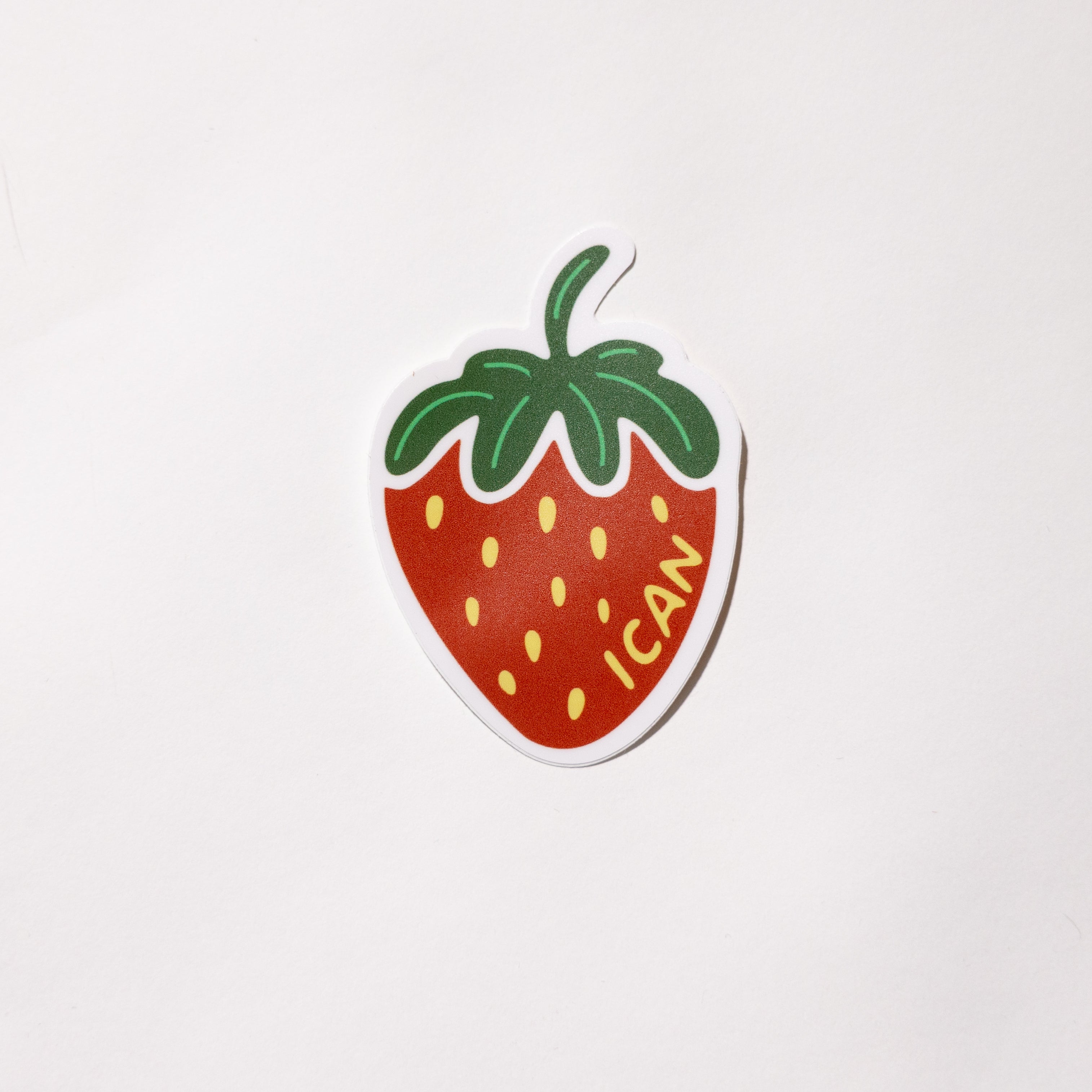 ICAN Strawberry Sticker