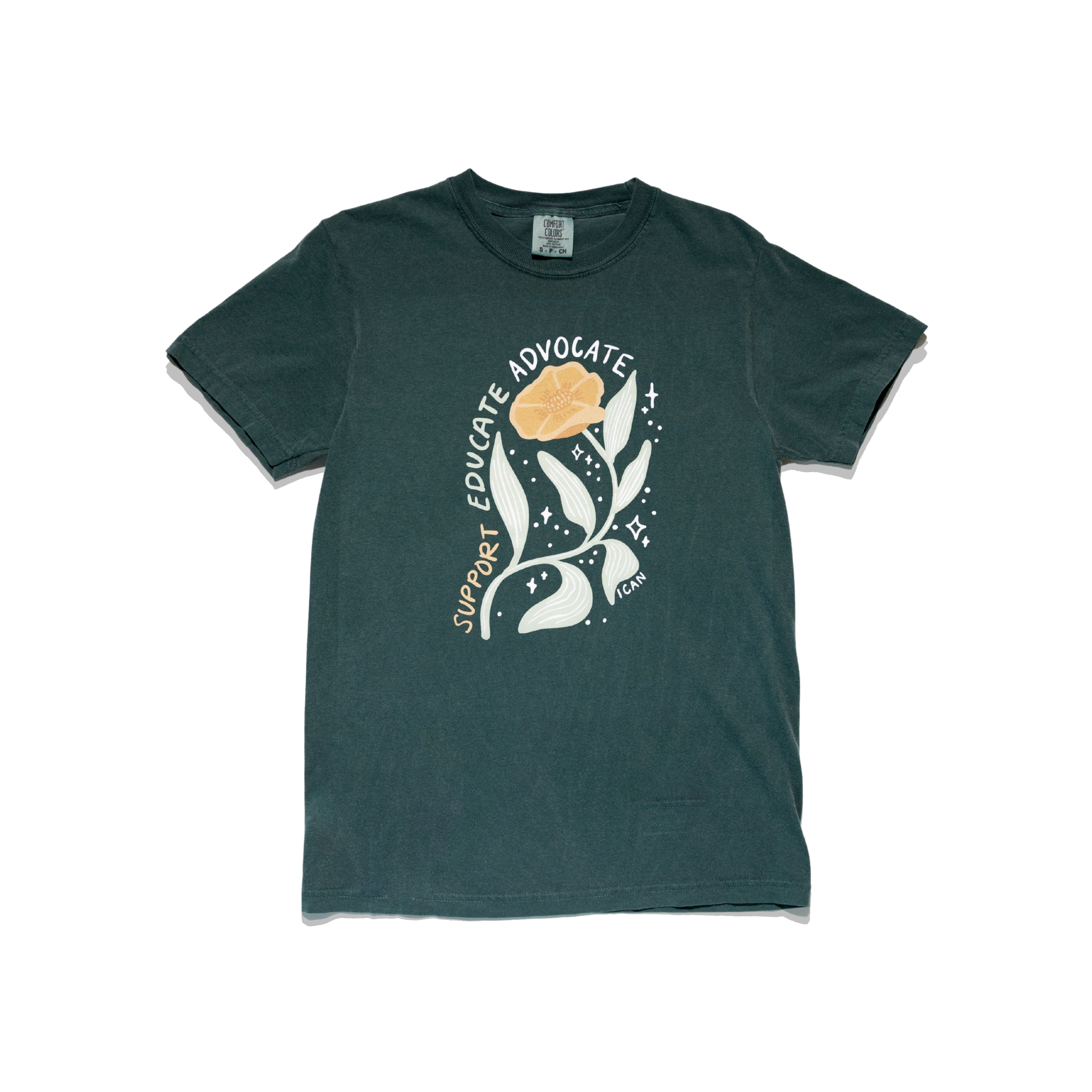 Support Educate Advocate Floral Tee