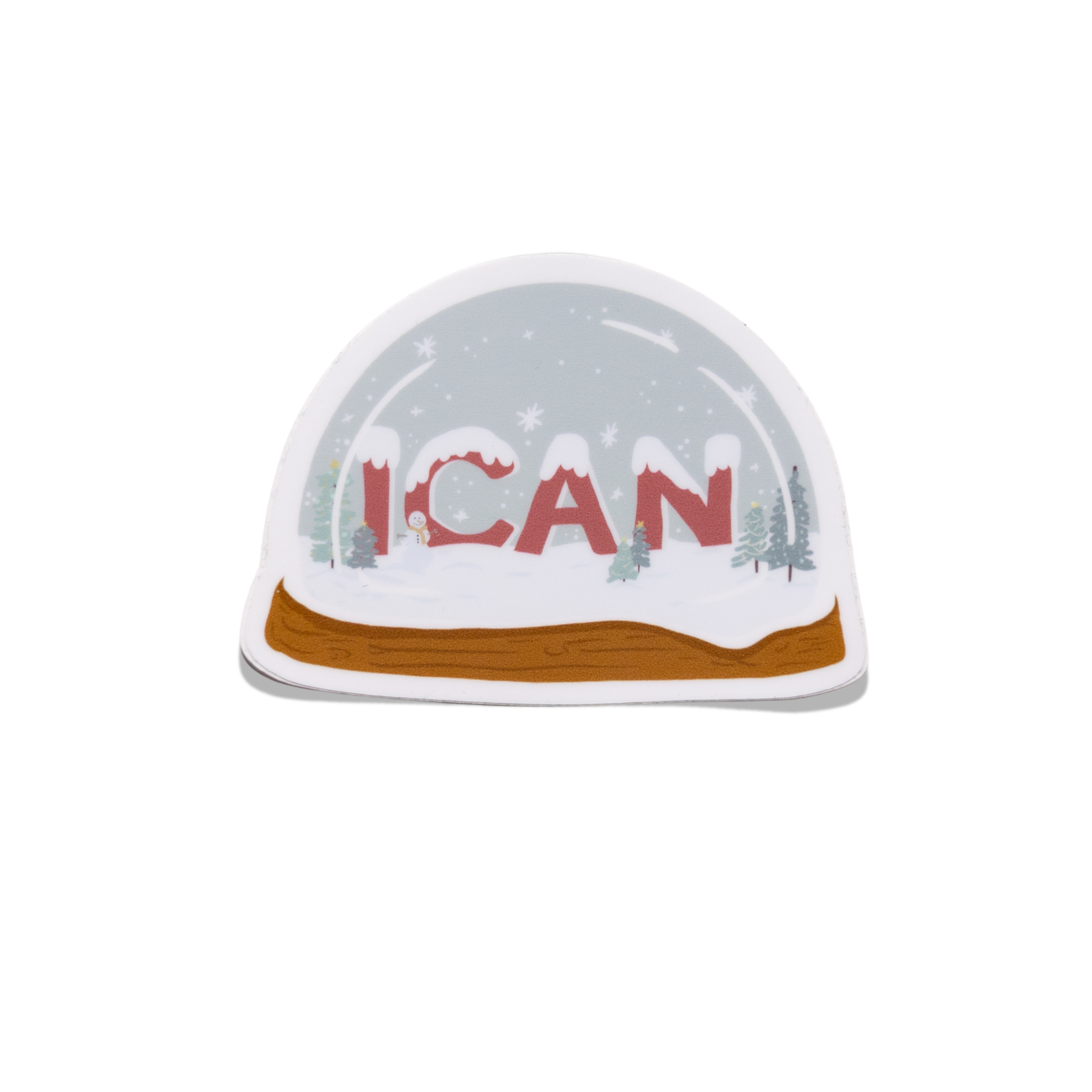 ICAN Snow Globe Sticker