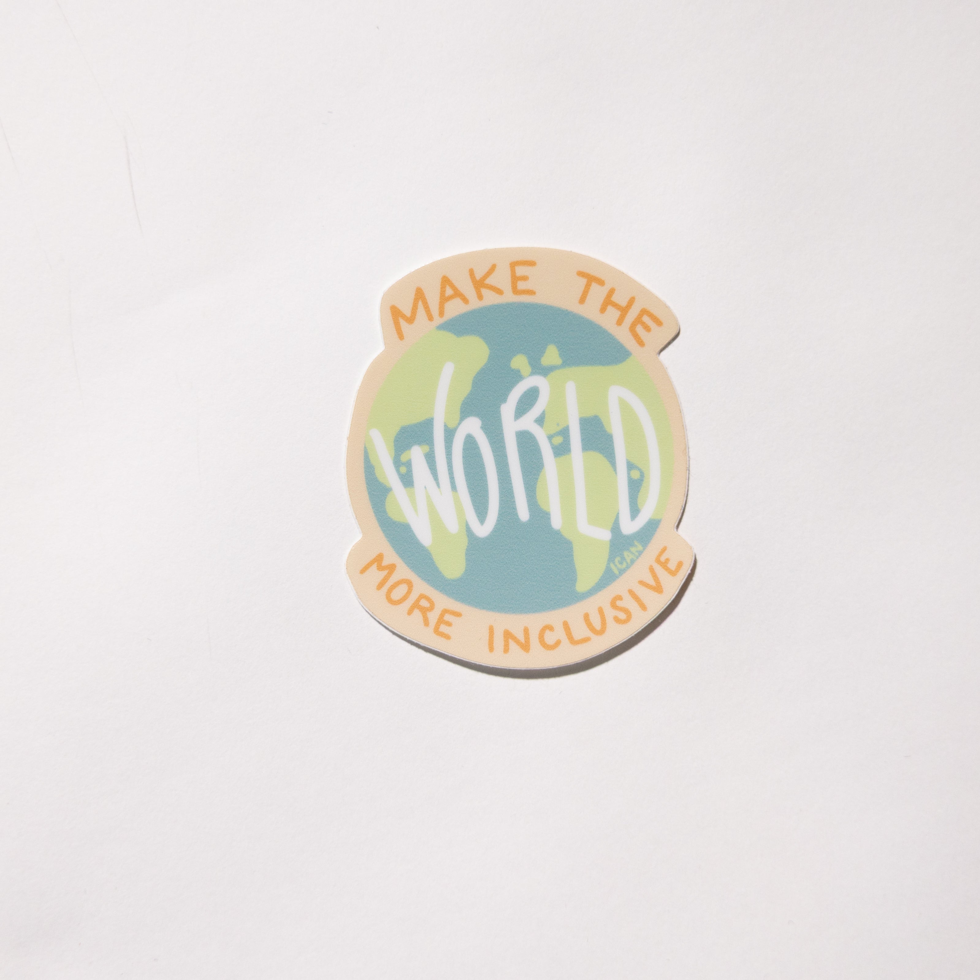 ICAN Globe Sticker