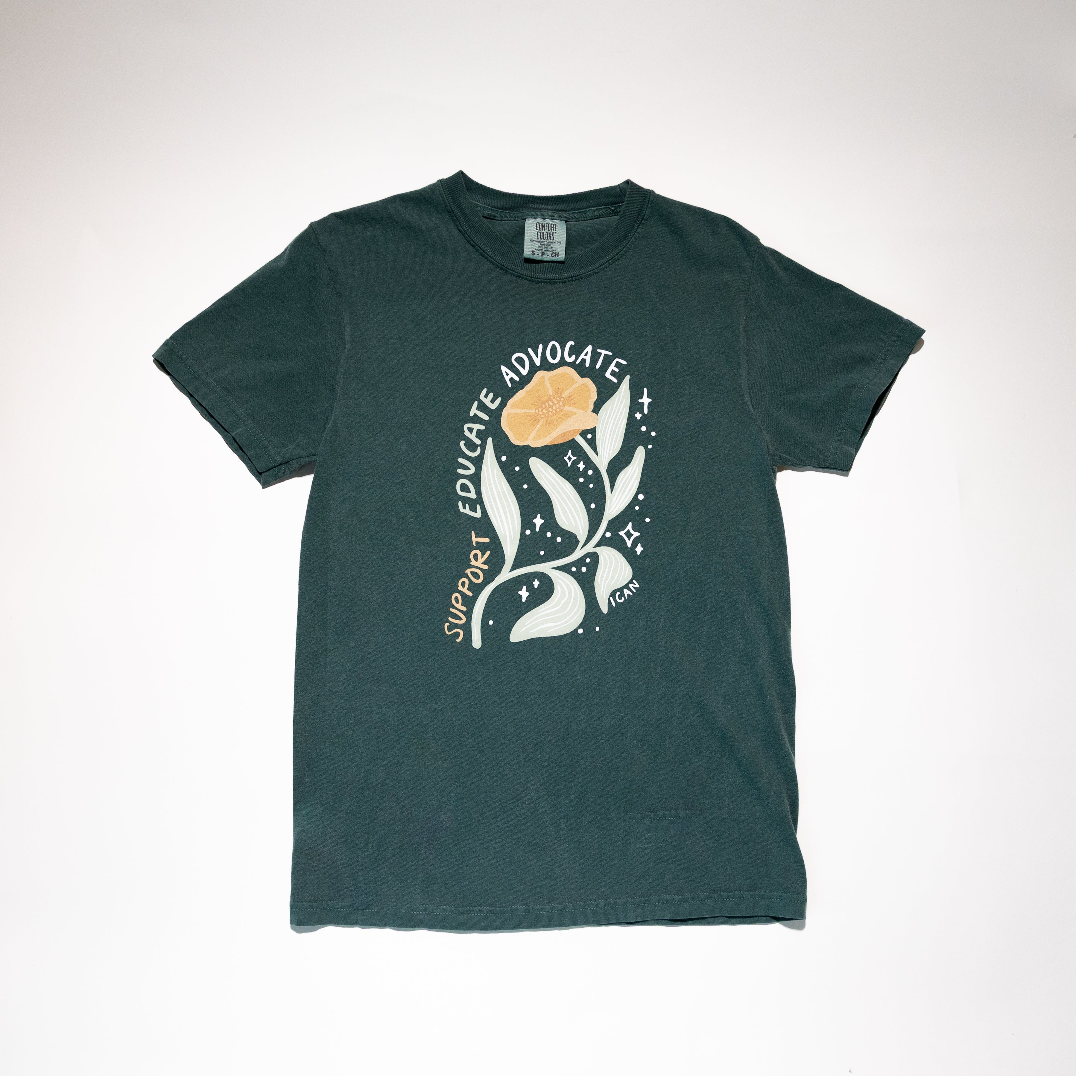 Support Educate Advocate Floral Tee