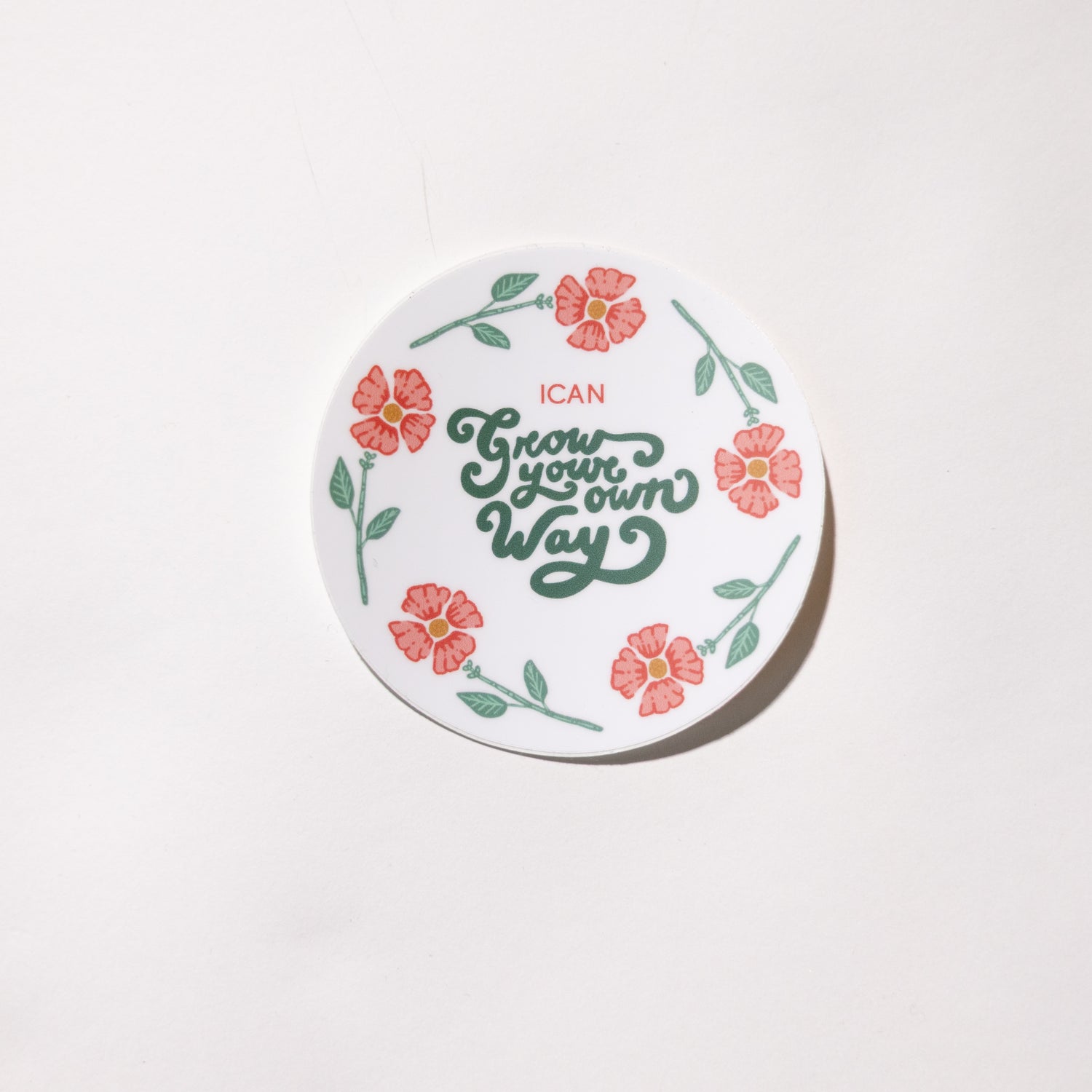 Grow Your Own Way Rose Sticker