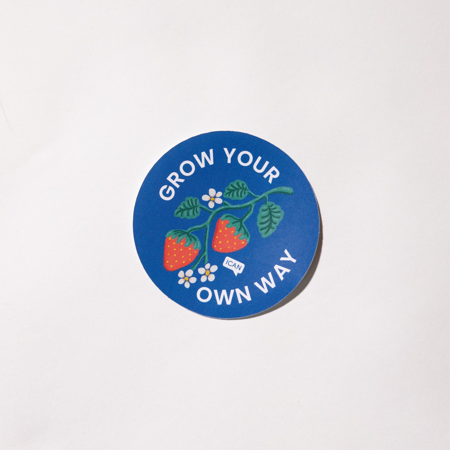 Grow Your Own Way Strawberry Sticker
