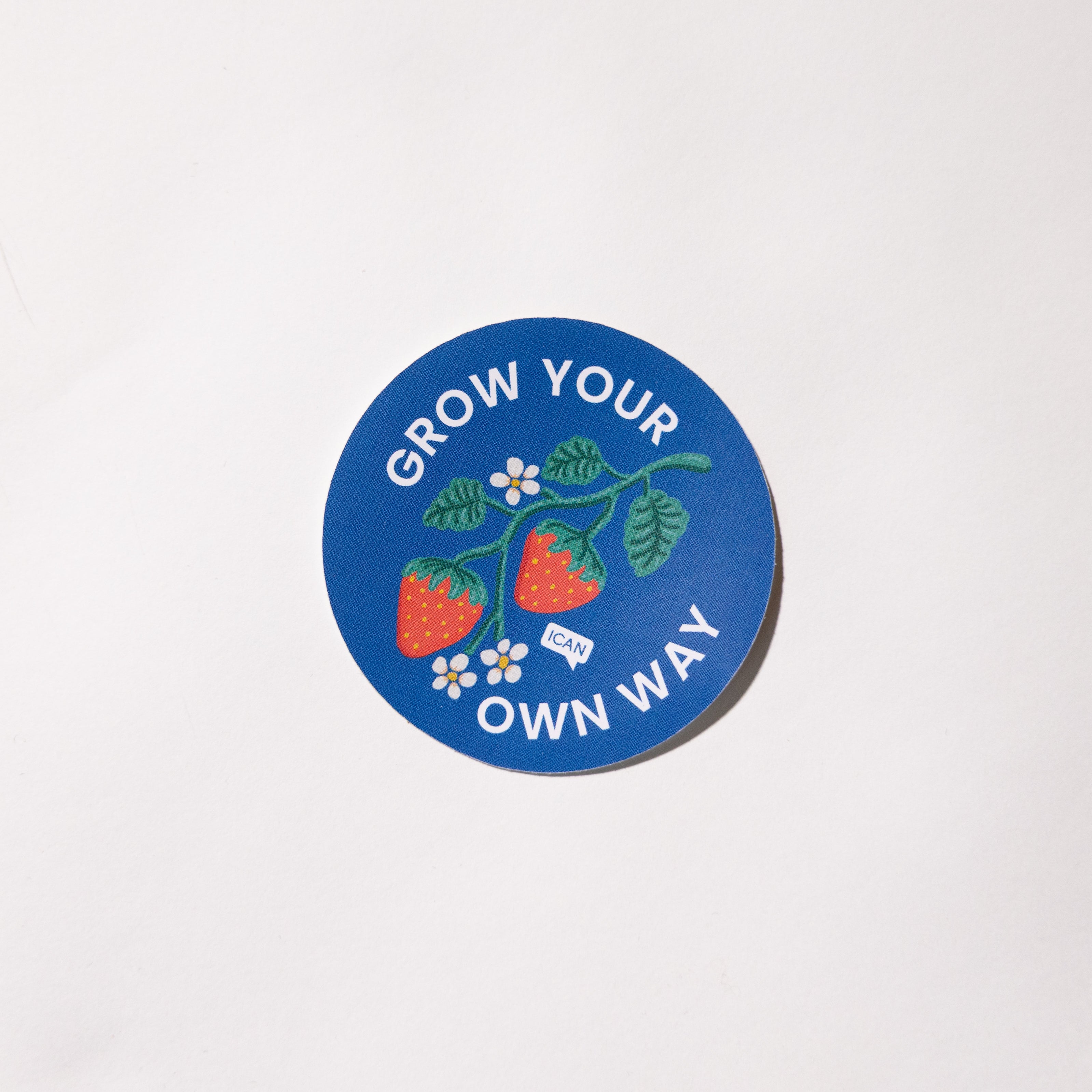 Grow Your Own Way Strawberry Sticker