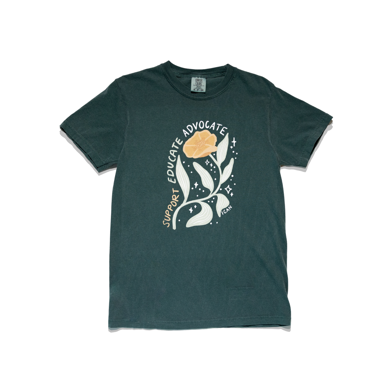Support Educate Advocate Floral Tee