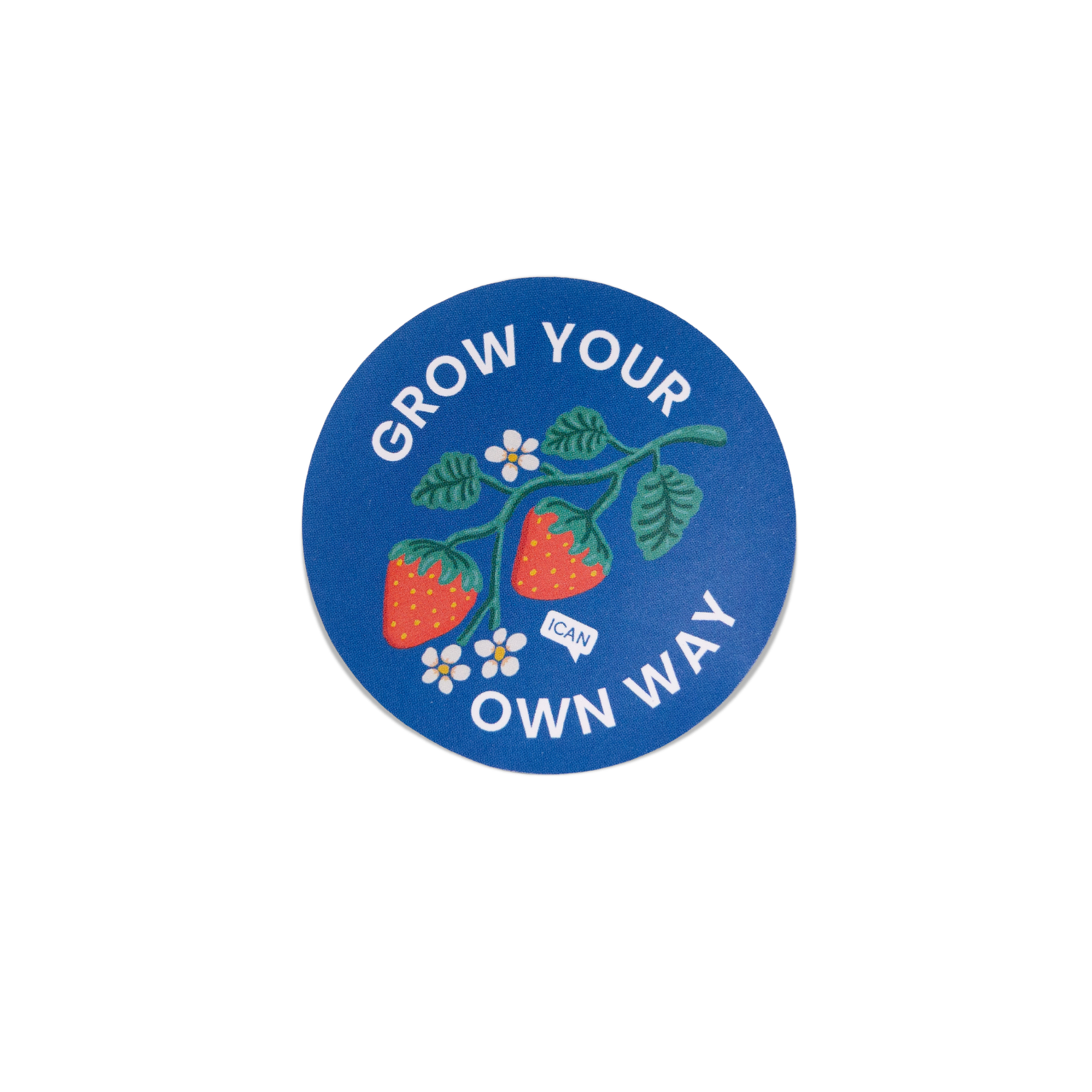 Grow Your Own Way Strawberry Sticker